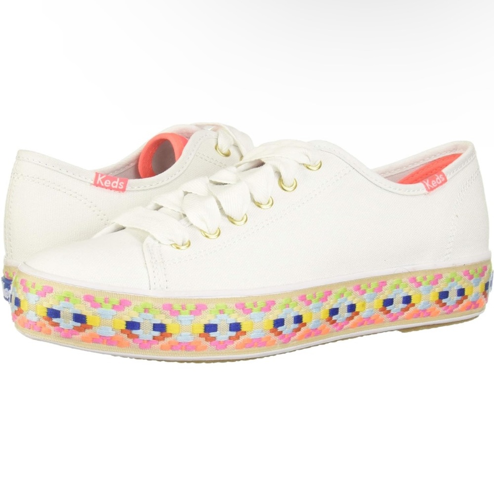 Keds Women's Triple Kick Canvas Fashion Sneaker Size US 8